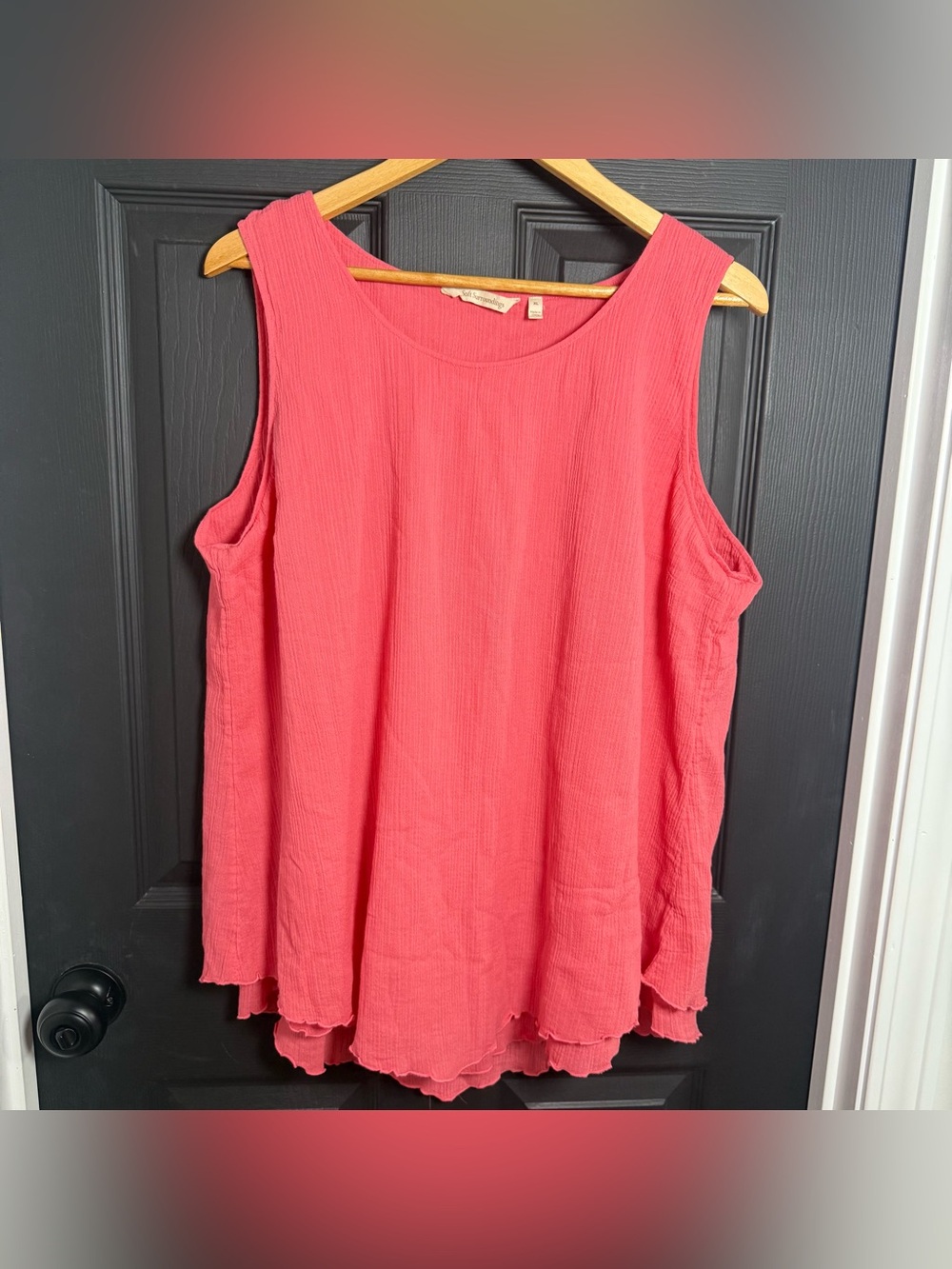 Soft Surroundings Coral Swing Tank Top